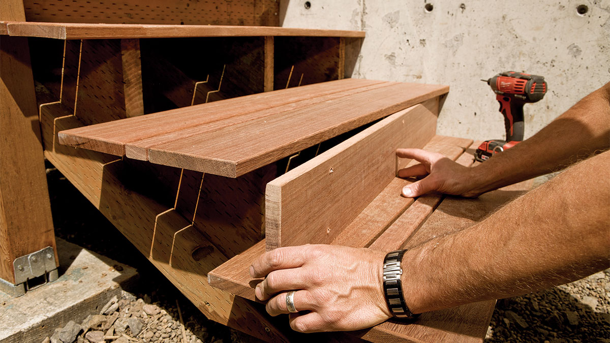 Securing Deck Stair Treads Fine Homebuilding