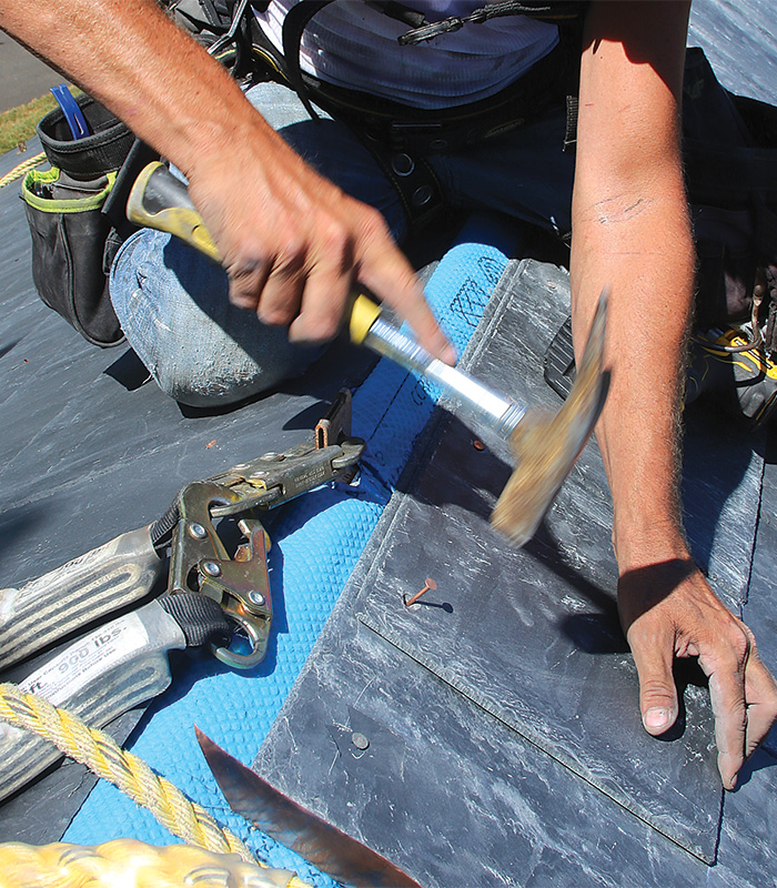 nailed with copper nails