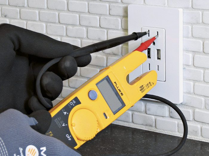 testing with a probe tester