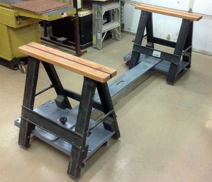 Harbor Freight, upgraded sawhorse