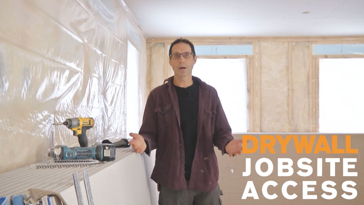 Plan Ahead Accessing a Drywall Job Site Fine Homebuilding