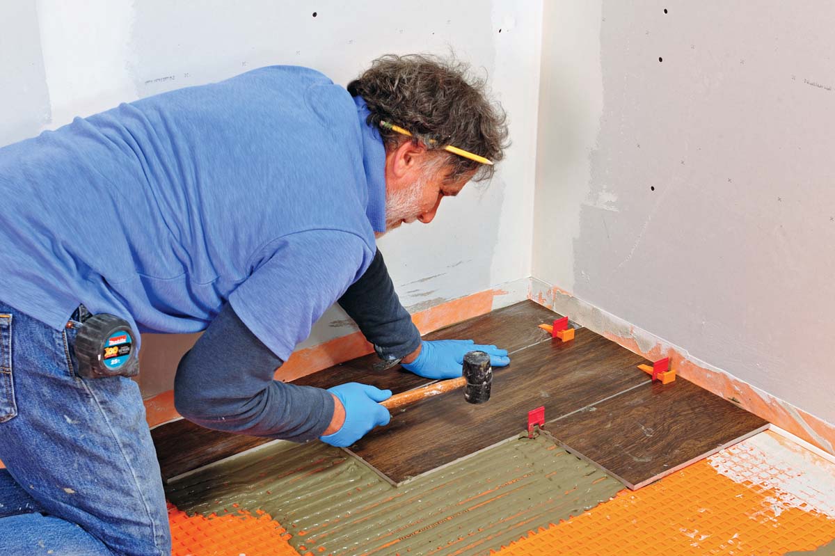 How To Install WoodLook Tile Flooring Fine Homebuilding