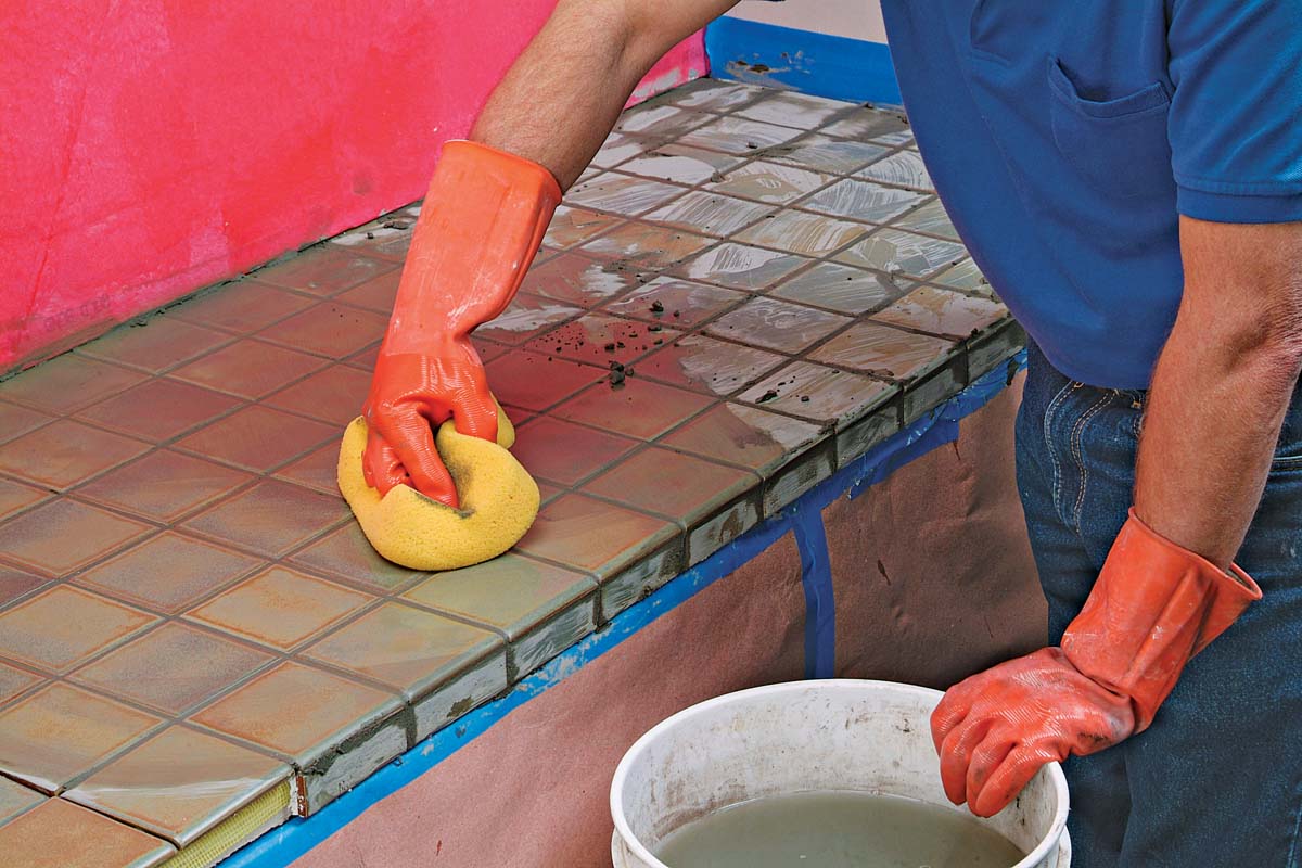 Tile Grouting Process Grouting Porcelain Tile - Fine Homebuilding