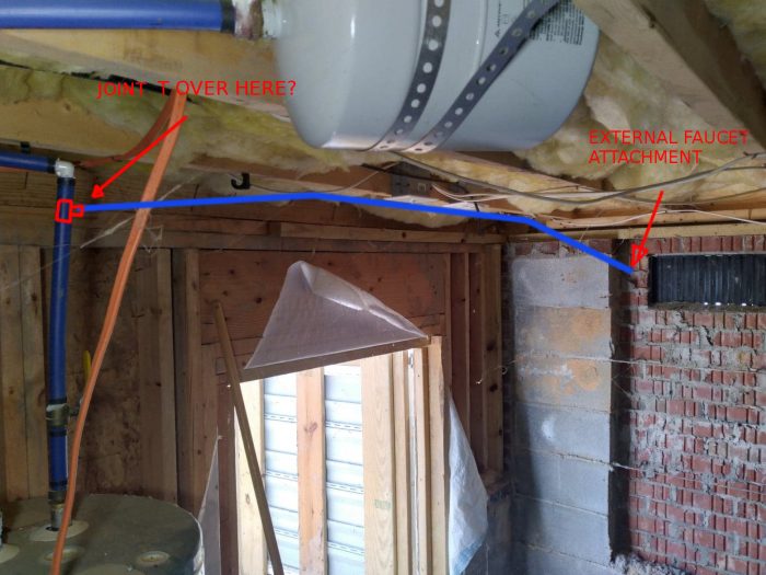 Water line extension Fine Homebuilding