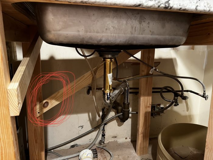 Kitchen remodel do I need to move sink supply lines and waste pipe