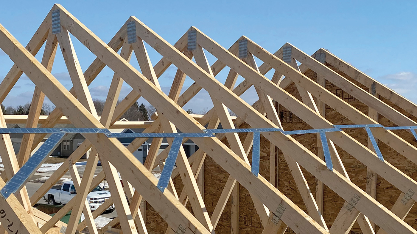 Steel Brace for Roof Trusses Fine Homebuilding