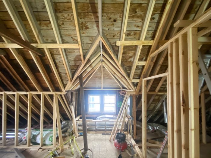 Best method for furring angled dormer rafter for drywall? - Fine ...