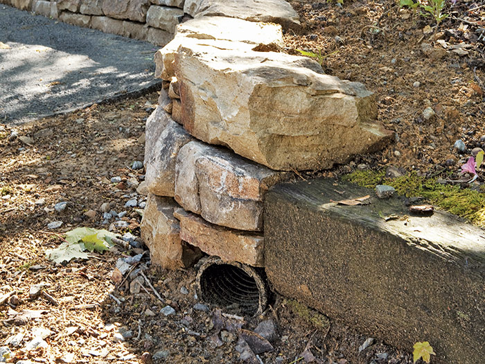 Adding a Drain Line for a Dry-Stack Retaining Wall - Fine Homebuilding