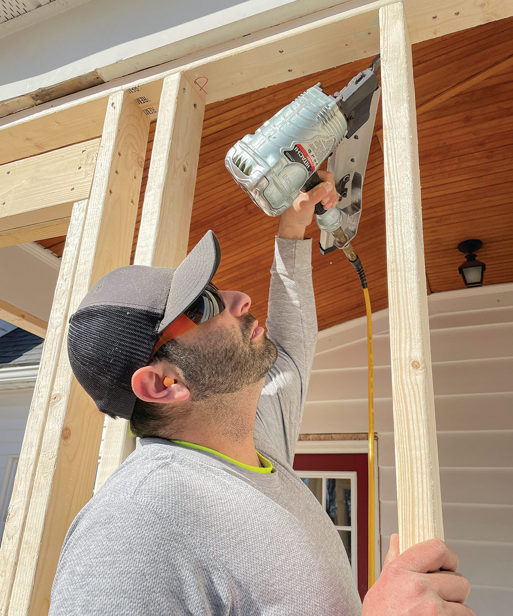 installing new studs and plates