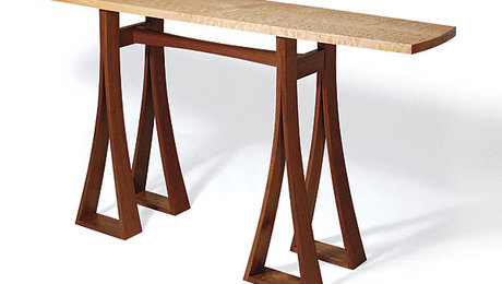 Maple and Walnut Console Table - FineWoodworking