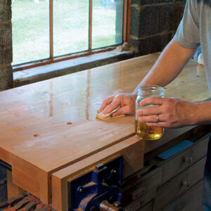 apply oil-varnish mixture heavily