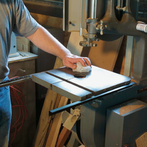 crumple the paper and rub on the beds