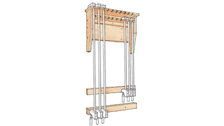 Clamp Rack Expands Storage - FineWoodworking