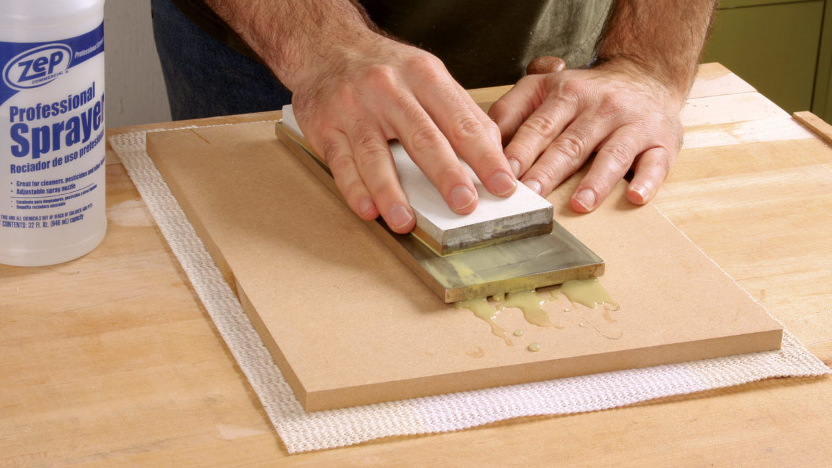 Flatten Waterstones with a Coarse Diamond Stone FineWoodworking