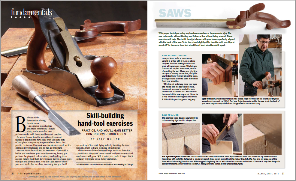 Skill Building HandTool Exercises FineWoodworking