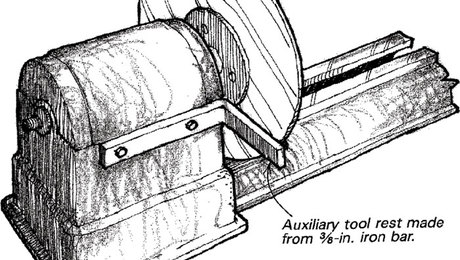 Auxiliary Lathe Tool Rest - FineWoodworking