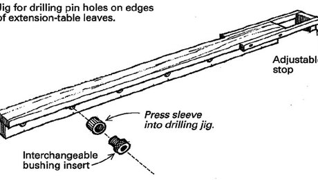 Drilling Table Pins - FineWoodworking