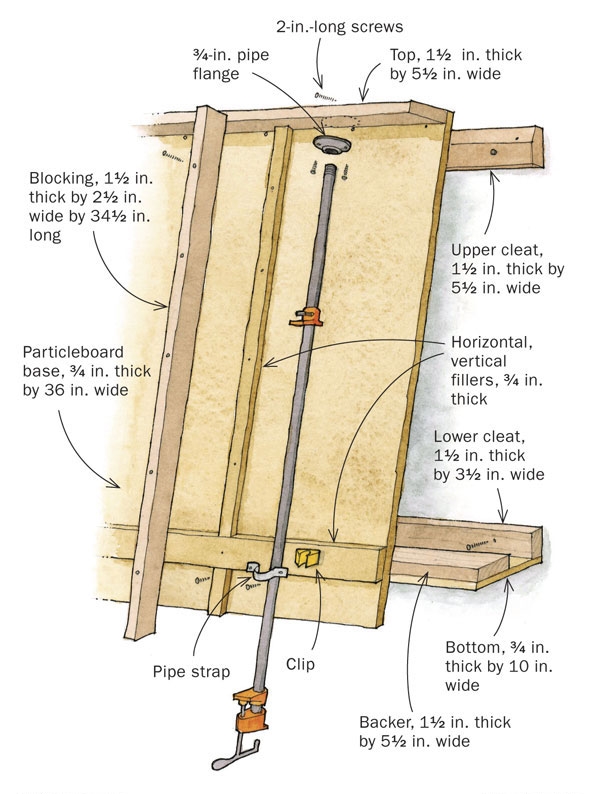 WallMounted Clamp Rack Makes Panel GlueUps Quick and Easy