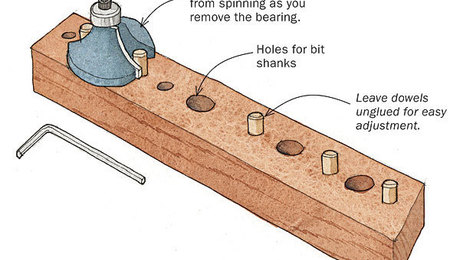 Change Router-Bit Bearings Without Getting Cut - FineWoodworking