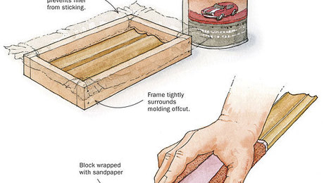 For a Sanding Block that Fits Perfectly 