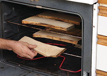 dry small parts in your oven - finewoodworking