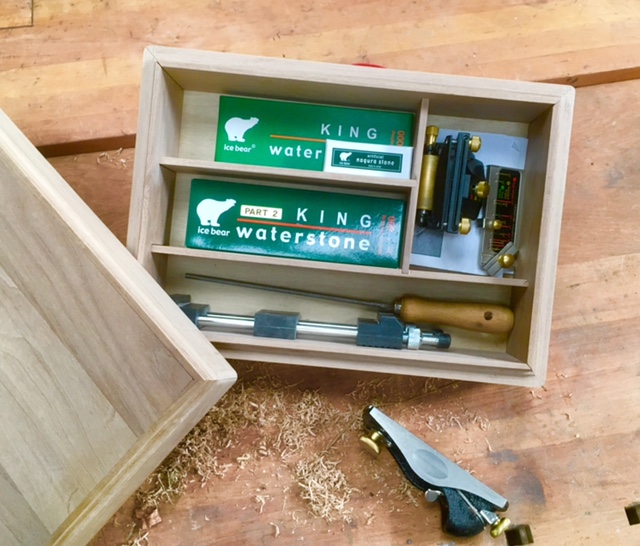 Sharpening box from Bob's instructions FineWoodworking