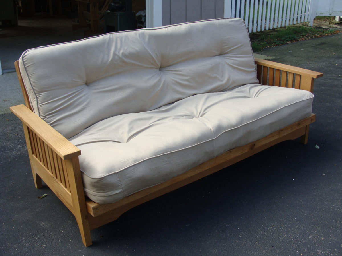 Futon; Craftsman Style; White Oak FineWoodworking