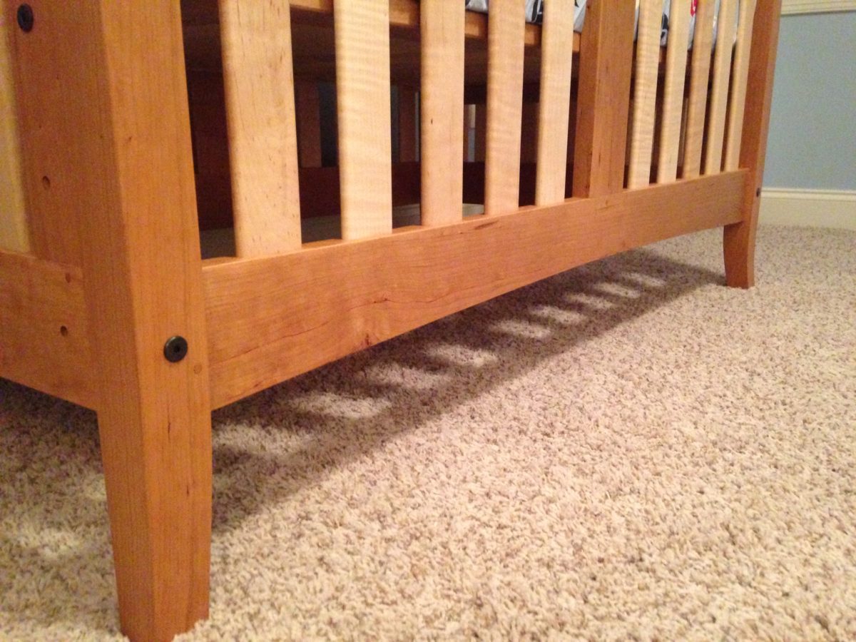 Cherry & Curly Maple Crib FineWoodworking