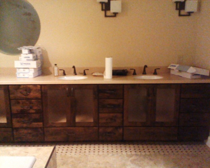 Alder Bathroom Vanity FineWoodworking