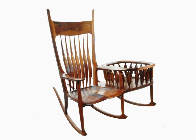 rocker with cradle attached