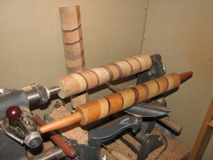 Laminated wood rolling pins FineWoodworking