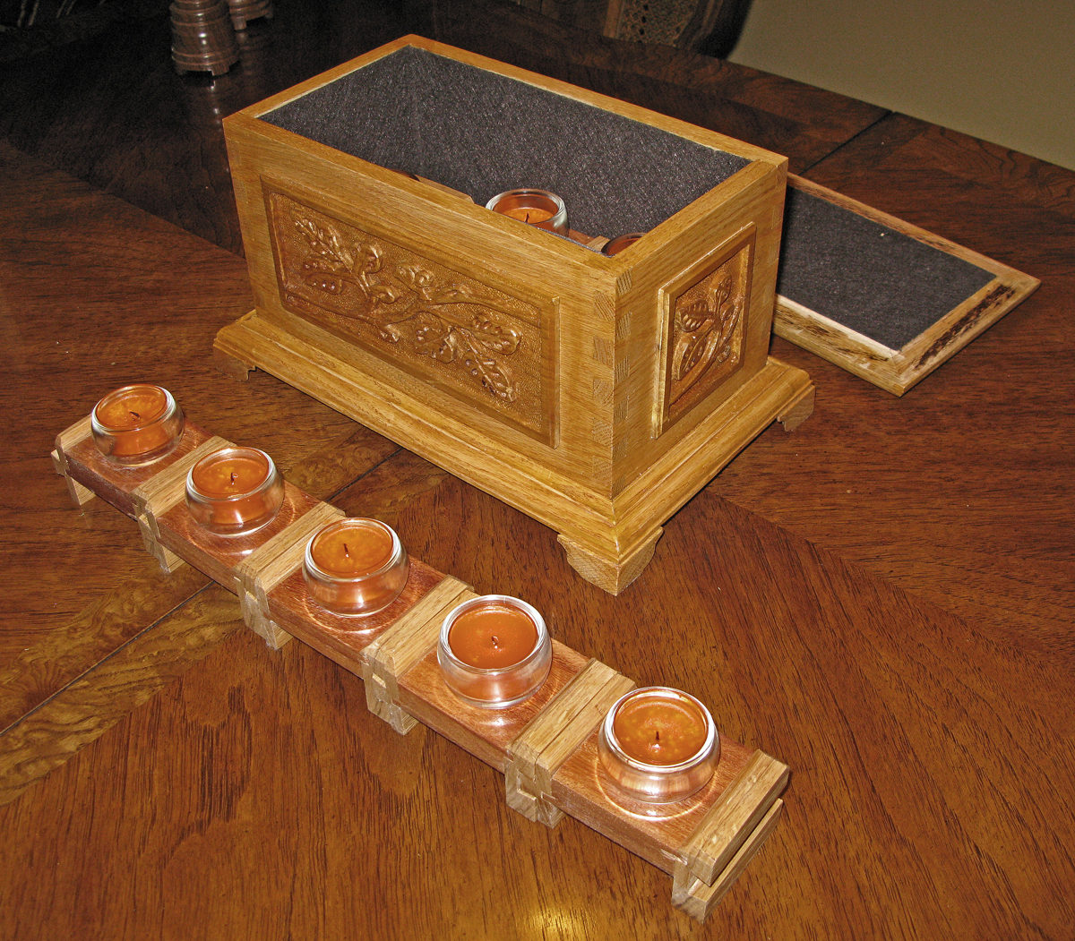 Tea Light Holder and Carved Box FineWoodworking
