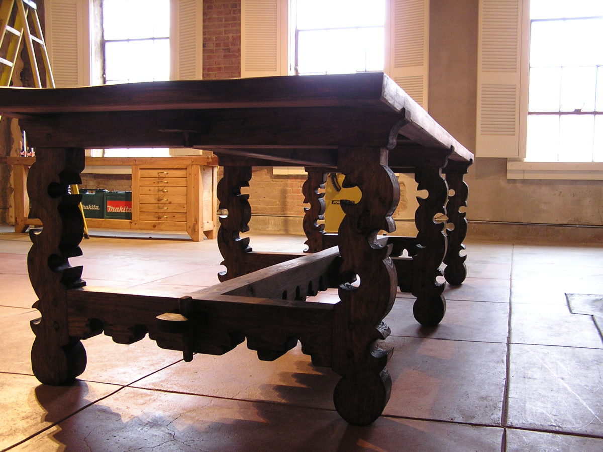 My Spanish Inspired Trestle Table FineWoodworking