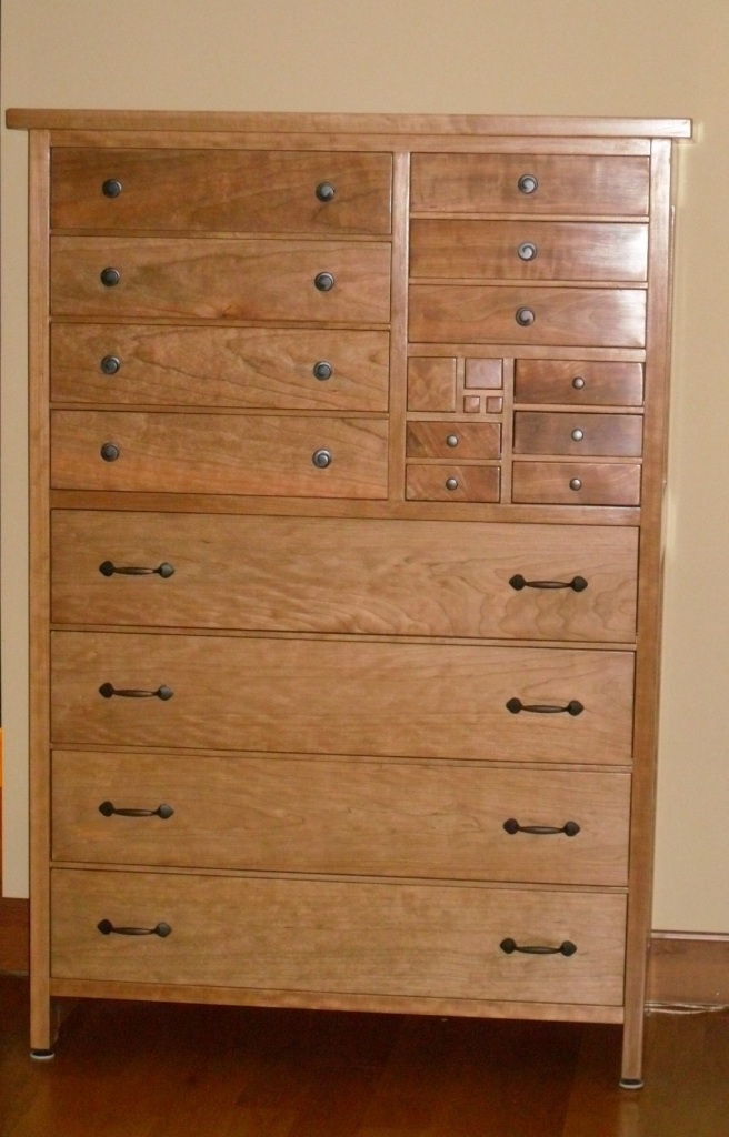 Fibonacci 18 Drawer Chest w/ two "pushbutton" drawers FineWoodworking