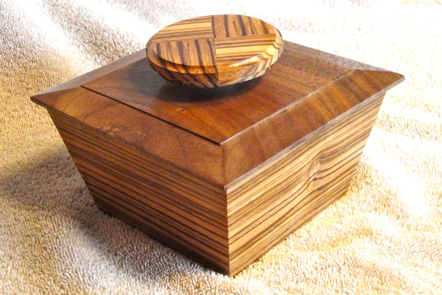Zebra wood Walnut box FineWoodworking