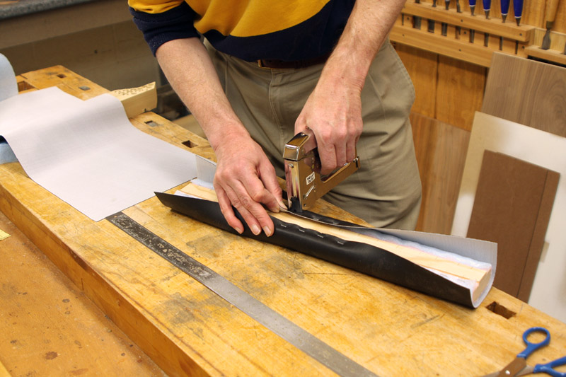 Keyboard wrist protector. FineWoodworking