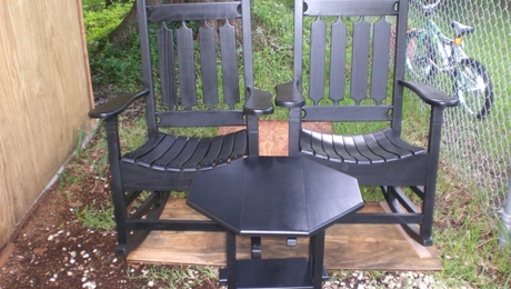 rocking chairs w/matching table - FineWoodworking