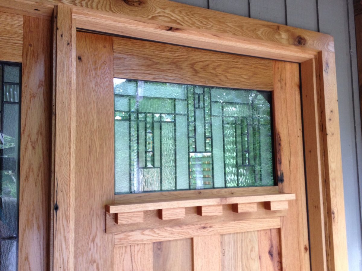Arts & crafts entry door FineWoodworking