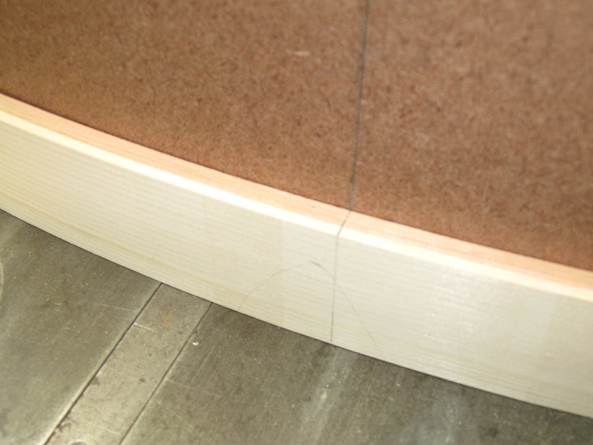 Curved drawer fronts how to cut them to length and rout drawer bottom