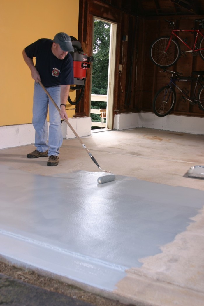 Epoxy floor tip If you don't add grit, you just might slip