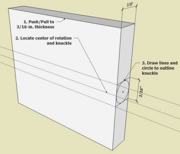 Creating a Hinge in SketchUp FineWoodworking