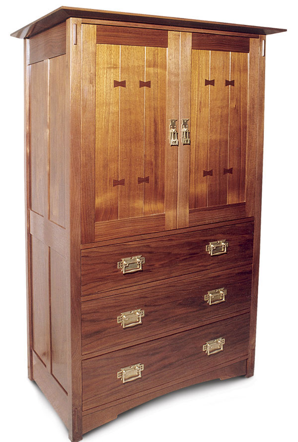 Arts and Craftsstyle Armoire FineWoodworking