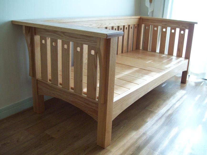 red oak sofa FineWoodworking