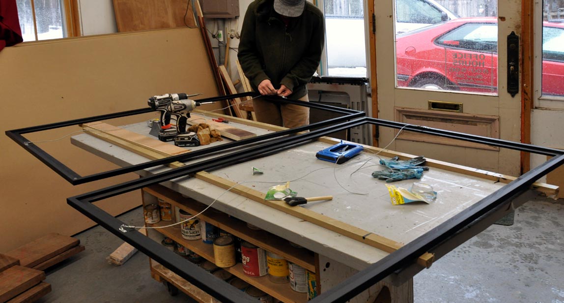 a pretty good mitered frame gluing jig - FineWoodworking