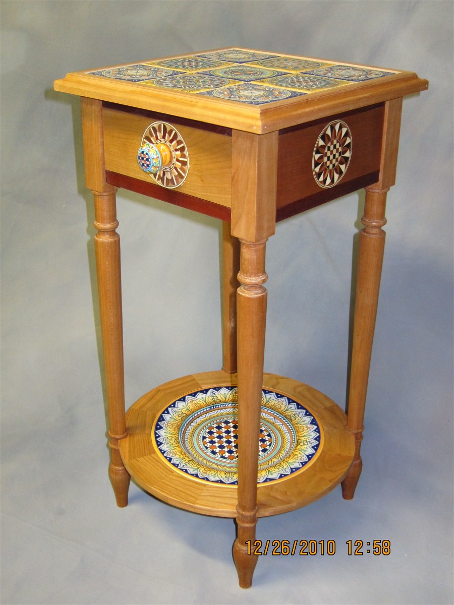 Ceramic Tile Inlay Table FineWoodworking