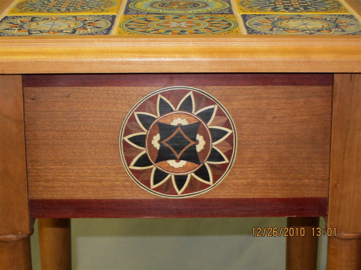 Ceramic Tile Inlay Table FineWoodworking