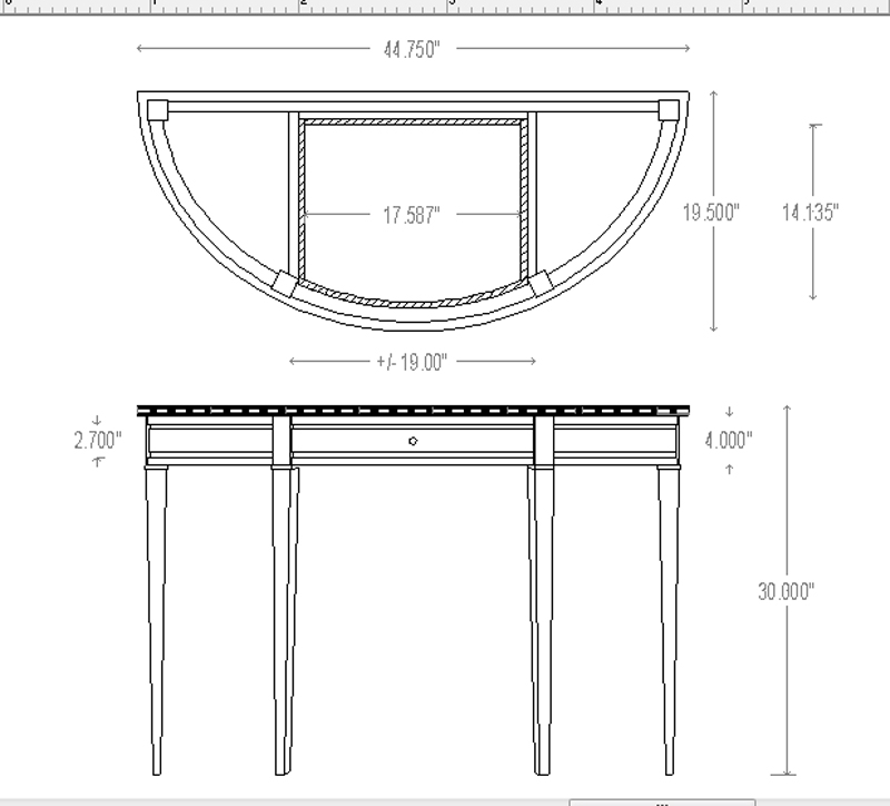 A Pair of Half Round Tables FineWoodworking