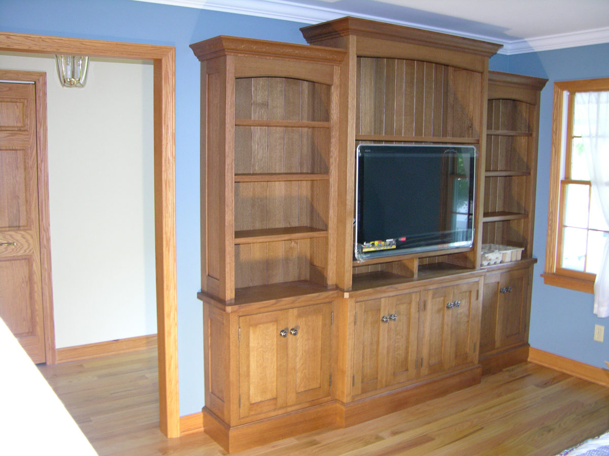White Oak Entertainment Center FineWoodworking