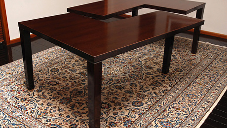 Wenge veneer table - FineWoodworking