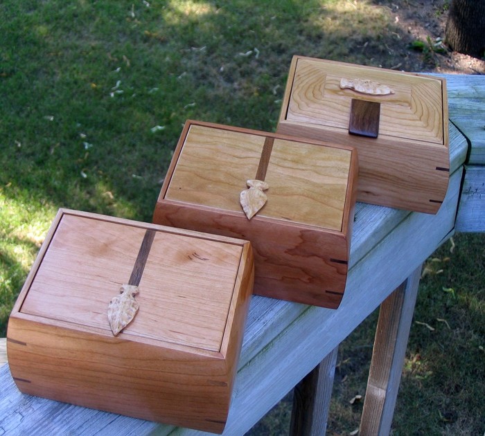 Arrowhead boxes FineWoodworking
